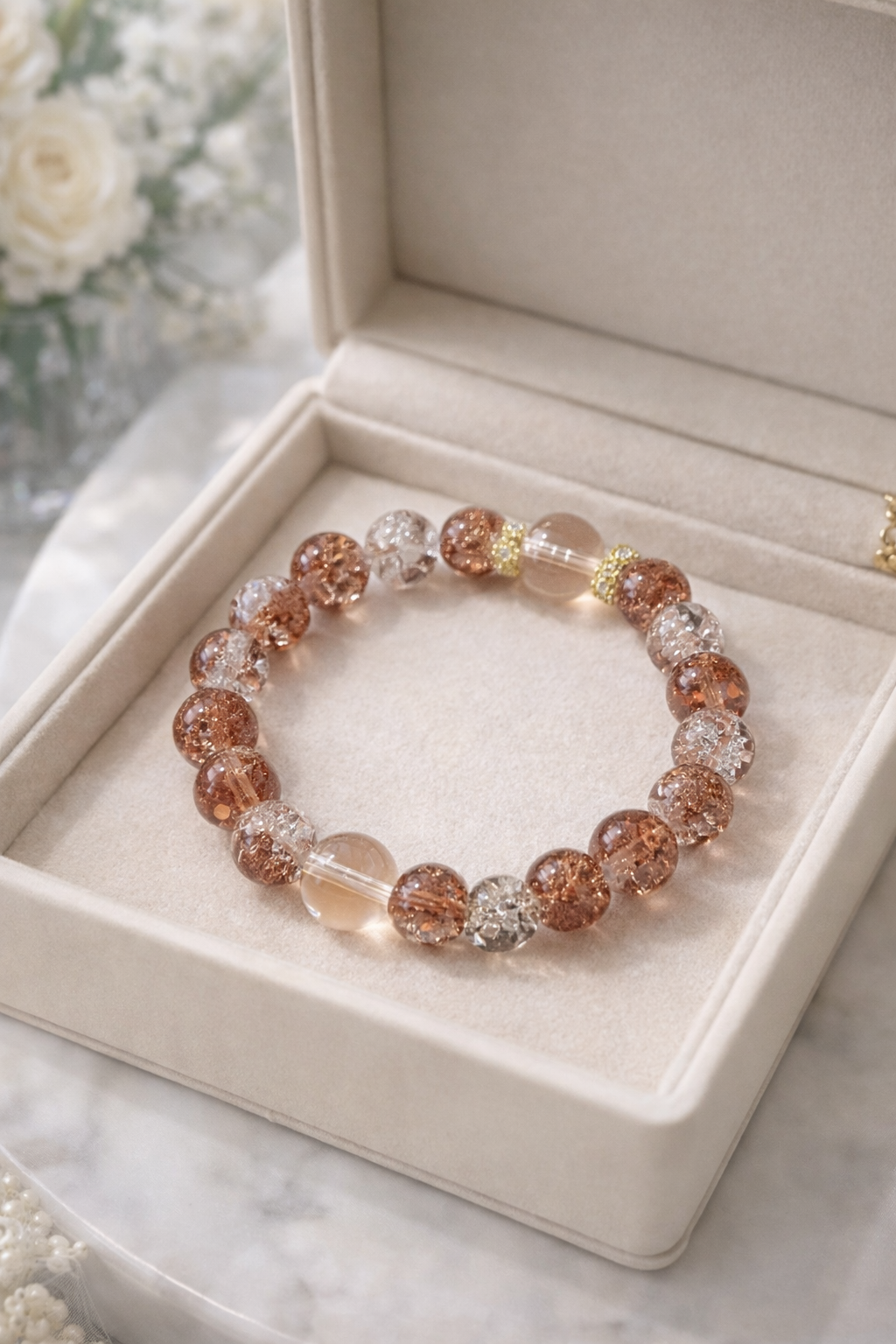 Confidence & Prosperity Aura Bracelet · Golden Clear Quartz