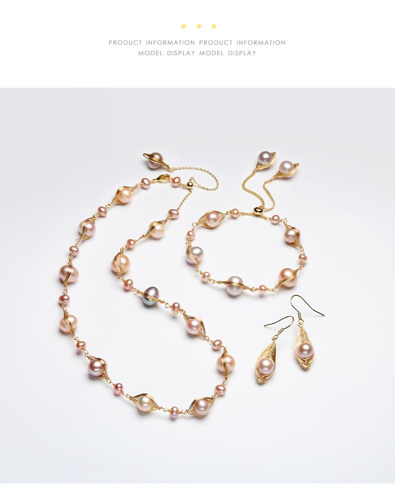 Candy Color Freshwater Pearl Woven Bracelet | Adjustable Size